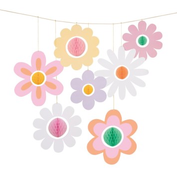 meri meri groovy flower hanging decorations | Kinderfeestwinkel | Speelgoedwinkel | Feestwinkel | Kinderwinkel | Amsterdam