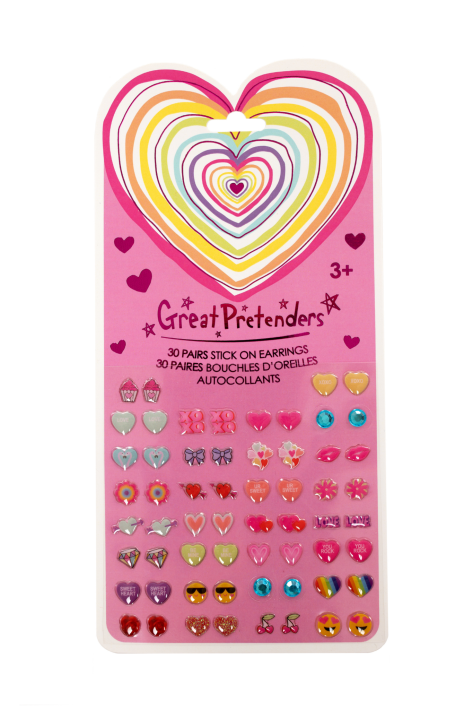 heart sticker earrings