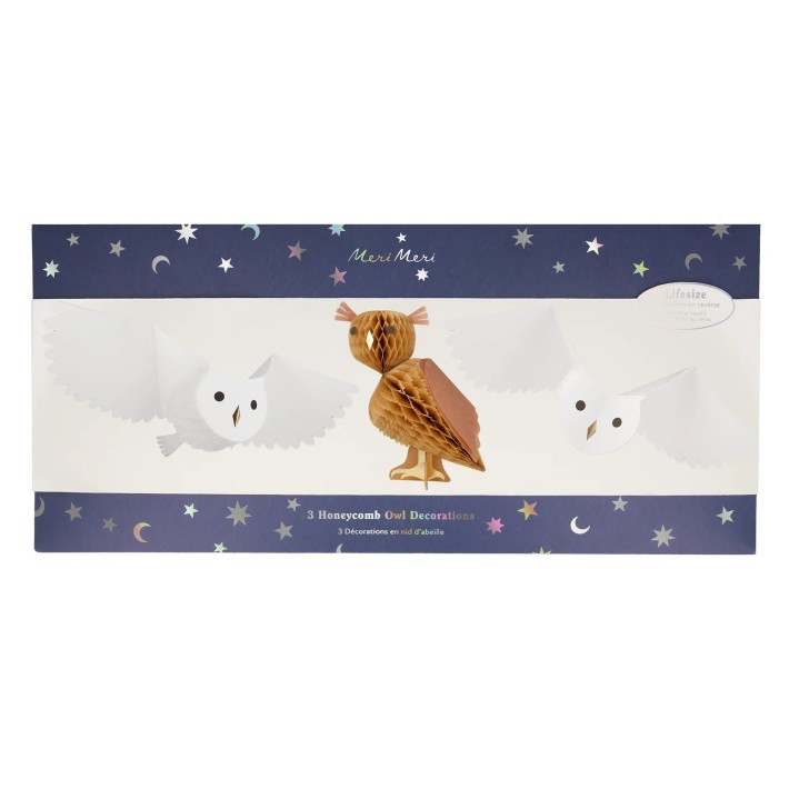 meri meri honeycomb owls