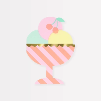 meri meri ice cream sundae napkins | Kinderfeestwinkel | Speelgoedwinkel | Feestwinkel | Kinderwinkel | Amsterdam