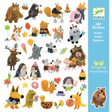 djeco stickers - fluffy friends | Kinderfeestwinkel | Speelgoedwinkel | Feestwinkel | Kinderwinkel | Amsterdam