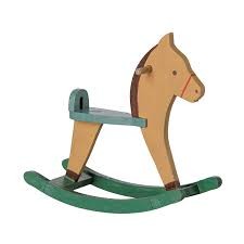 maileg rocking horse, mouse - light brown | Kinderfeestwinkel | Speelgoedwinkel | Feestwinkel | Kinderwinkel | Amsterdam