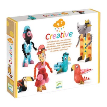 djeco creative box-activity kit - 6 savanna chic | Kinderfeestwinkel | Speelgoedwinkel | Feestwinkel | Kinderwinkel | Amsterd