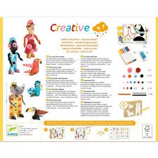 djeco creative box-activity kit - 6 savanna chic