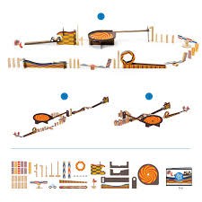 djeco zig & go - wroom - 45 pcs