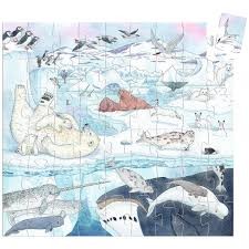 djeco puzzel - zachte poolwereld
