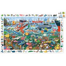 djeco observatiepuzzel - geheimen van de zee (200 st)