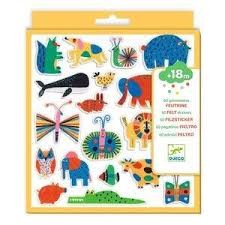 djeco vilten stickers - dieren overal | Kinderfeestwinkel | Speelgoedwinkel | Feestwinkel | Kinderwinkel | Amsterdam