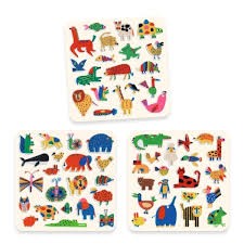djeco vilten stickers - dieren overal