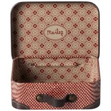 maileg small suitcase, micro - red