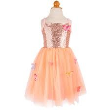 butterfly bliss dress - peach (5-6 jr) | Kinderfeestwinkel | Speelgoedwinkel | Feestwinkel | Kinderwinkel | Amsterdam