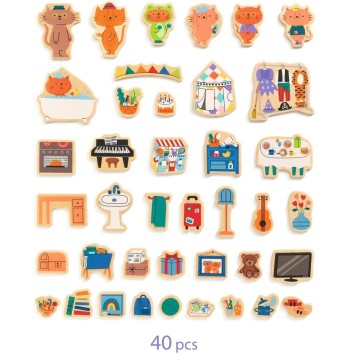 djeco wooden magnetic - inzehouse  | Kinderfeestwinkel | Speelgoedwinkel | Feestwinkel | Kinderwinkel | Amsterdam
