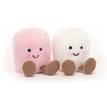 jellycat knuffel amuseables pink and white marshmallows | Kinderfeestwinkel | Speelgoedwinkel | Feestwinkel | Kinderwinkel | 
