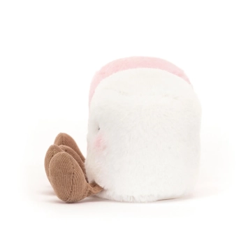 jellycat soft toy amuseables pink and white marshmallows