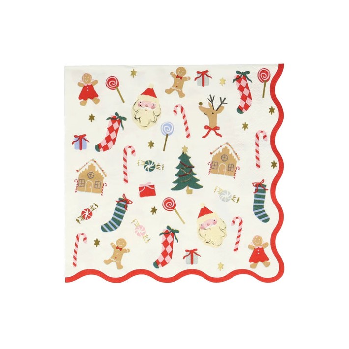 meri meri jolly christmas napkins S