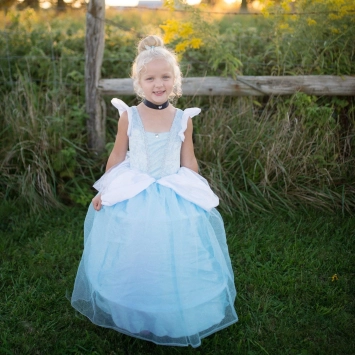 deluxe cinderella dress (5-6 jr)