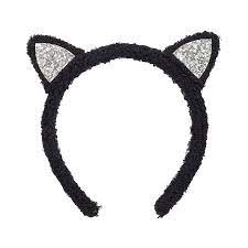 souza headband cat ears - silver