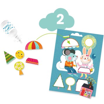 djeco knutselset - de kat en zijn vriendjes | Kinderfeestwinkel | Speelgoedwinkel | Feestwinkel | Kinderwinkel | Amsterdam