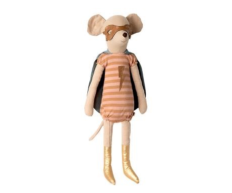 maileg superhero girl mouse, maxi | Kinderfeestwinkel | Speelgoedwinkel | Feestwinkel | Kinderwinkel | Amsterdam