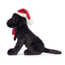 jellycat soft toy winter warmer pippa black labrador