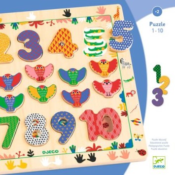 djeco puzzel - 1 tot 10 | Kinderfeestwinkel | Speelgoedwinkel | Feestwinkel | Kinderwinkel | Amsterdam