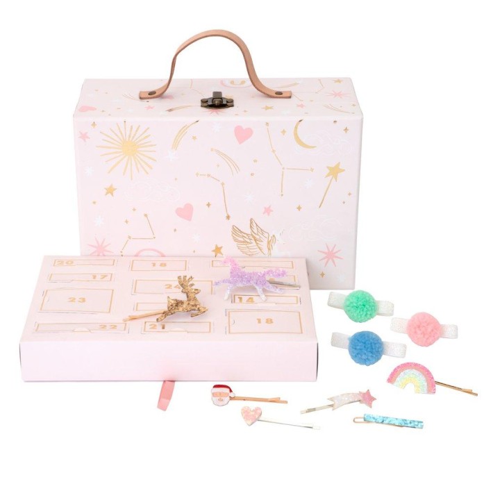 meri meri advent calendar - suitcase hair accessories