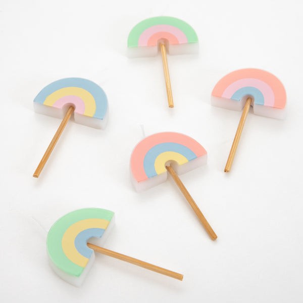 meri meri rainbow candles