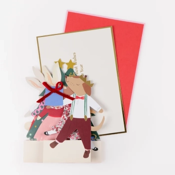 meri meri christmas animal friend card