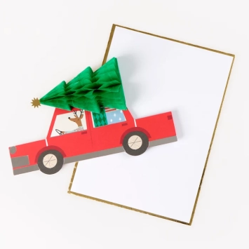meri meri honeycomb tree car card