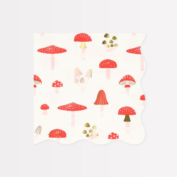 meri meri merry mushroom napkins, large | Kinderfeestwinkel | Speelgoedwinkel | Feestwinkel | Kinderwinkel | Amsterdam