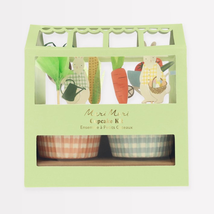 meri meri bunny greenhouse cupcake kit