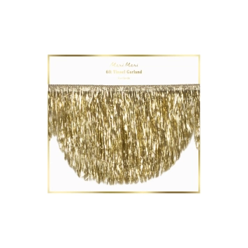 meri meri gold tinsel scallop garland