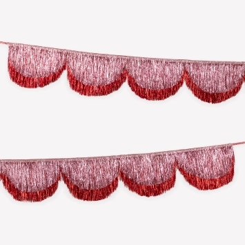 Meri Meri pink tinsel scallop garland | Kinderfeestwinkel | Speelgoedwinkel | Feestwinkel | Kinderwinkel | Amsterdam | Kinder