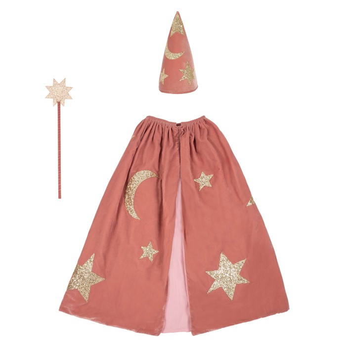 meri meri pink velvet wizard costume | Kinderfeestwinkel | Speelgoedwinkel | Feestwinkel | Kinderwinkel | Amsterdam