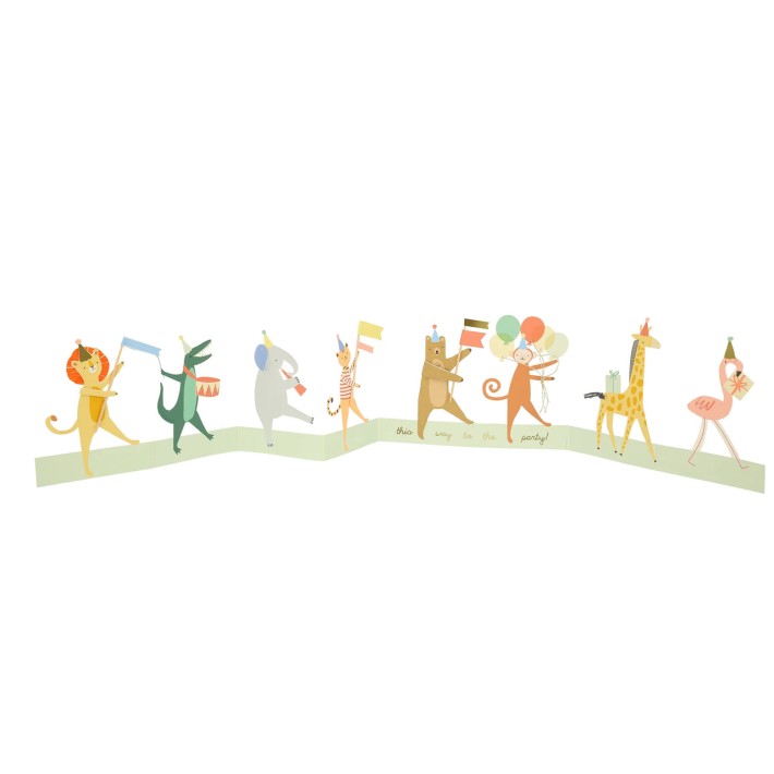 meri meri animal parade concertina card | Kinderfeestwinkel | Speelgoedwinkel | Feestwinkel | Kinderwinkel | Amsterdam