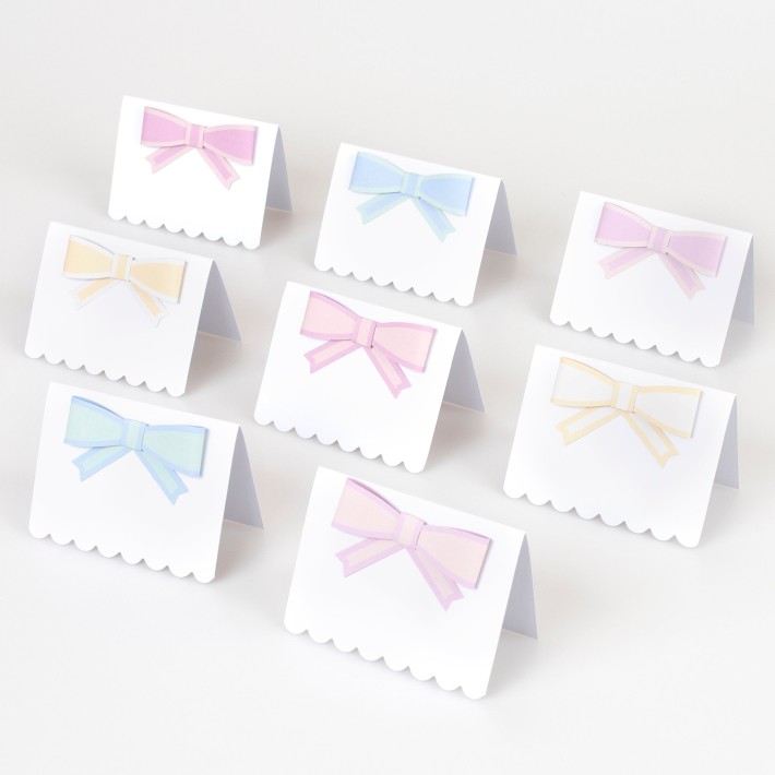 meri meri pastel bow place cards | Kinderfeestwinkel | Speelgoedwinkel | Feestwinkel | Kinderwinkel | Amsterdam