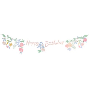 meri meri floral happy birthday garland | Kinderfeestwinkel | Speelgoedwinkel | Feestwinkel | Kinderwinkel | Amsterdam