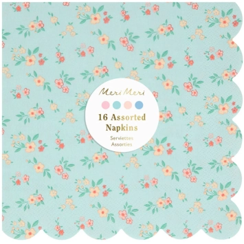 meri meri vintage ditsy napkins, large