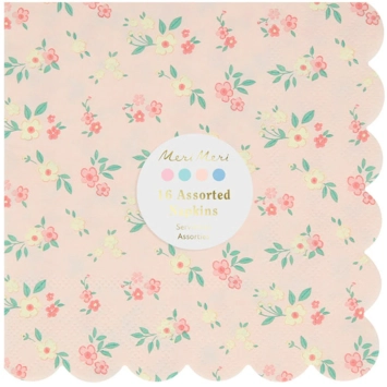 meri meri vintage ditsy napkins, small