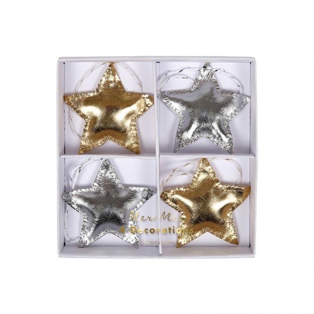 meri meri metallic star (4 st)