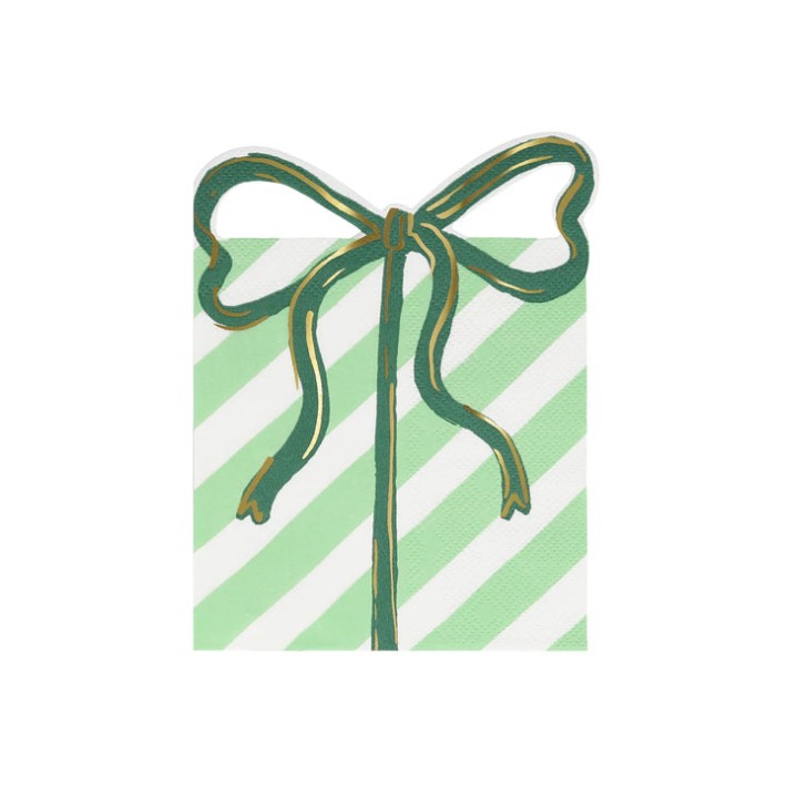 meri meri present with bow napkins