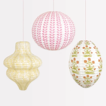 meri meri molly mahon lantern yellow, red & pink | Kinderfeestwinkel | Speelgoedwinkel | Feestwinkel | Kinderwinkel | Amsterd