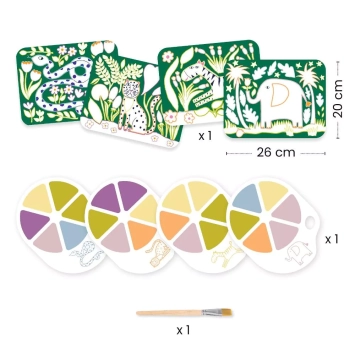 djeco painting craft set - wild ones