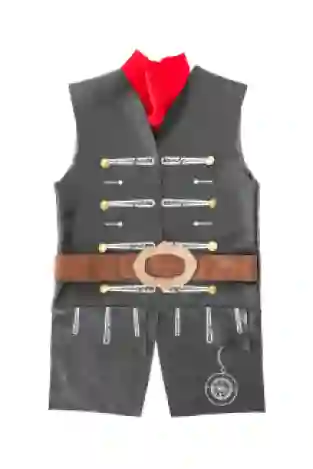 skully pirate vest/belt (5-6 jr)