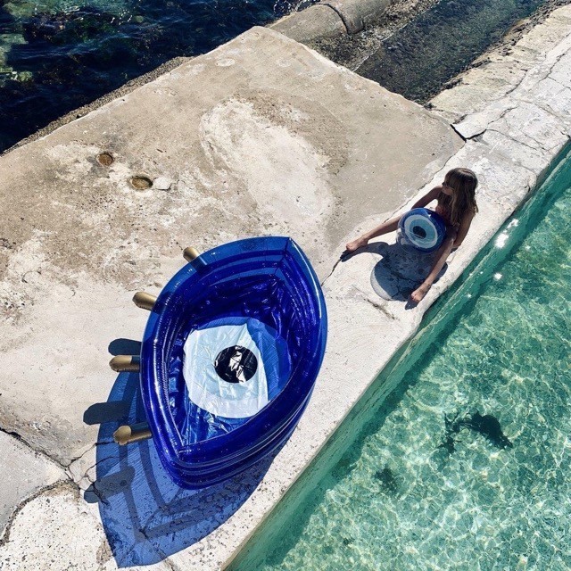 inflatable pool greek eye