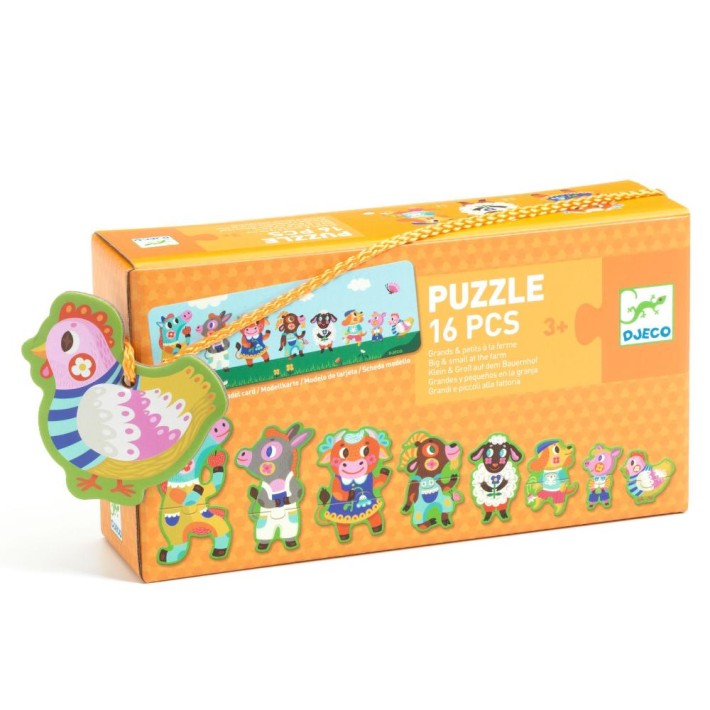 djeco puzzel duo - big and small on the farm | Kinderfeestwinkel | Speelgoedwinkel | Feestwinkel | Kinderwinkel | Amsterdam