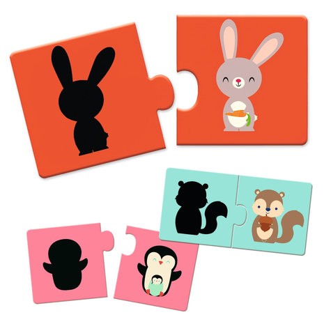 djeco puzzel duo - schaduwen