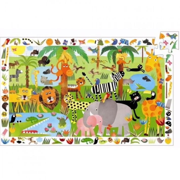 djeco puzzel observatie - jungle (35 st)