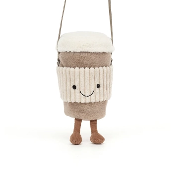 jellycat amuseables coffee to go bag