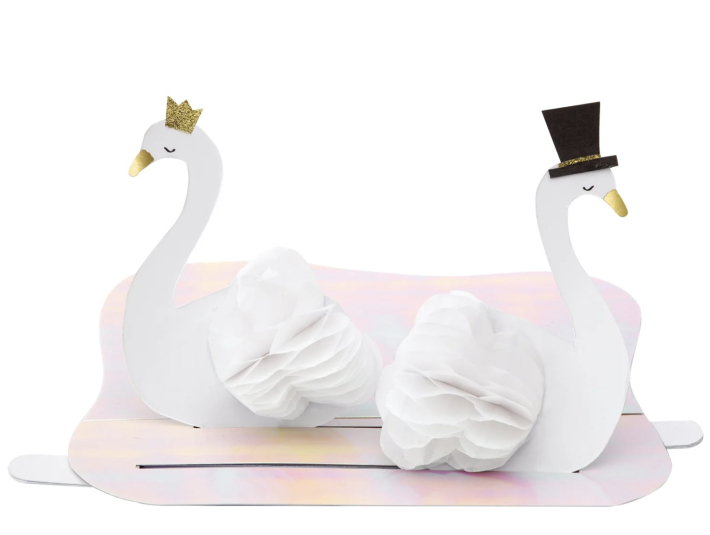 meri meri wedding swan card